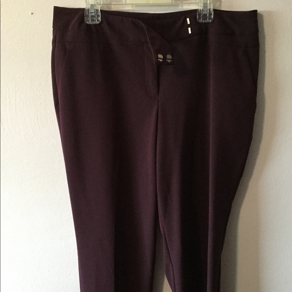 Maroon Straight Leg Pants size 8